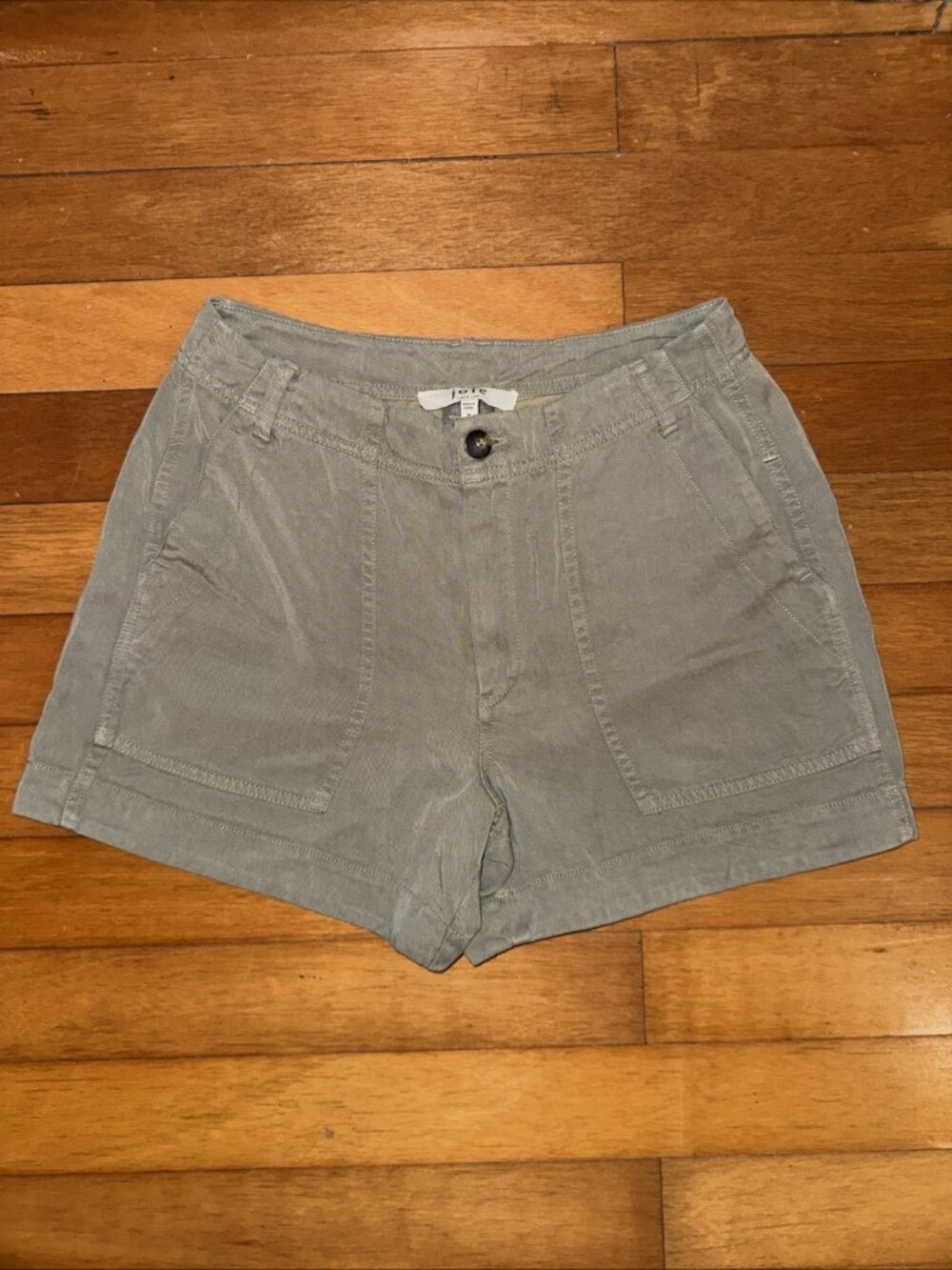 JOIE OLIVE GREEN 100% Lyocell Chino Dress Shorts SHORTS SIZE 10